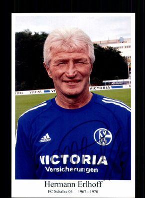 Hermann Erlhoff Schalke 04 Foto Original Signiert + A 218281