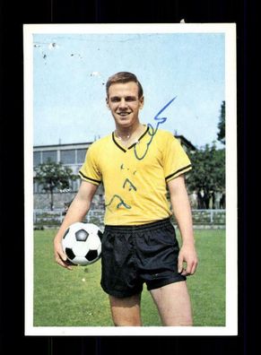 Jürgen Weber Borussia Dortmund 1967-68 Bergmann Sammelbild Original Signiert