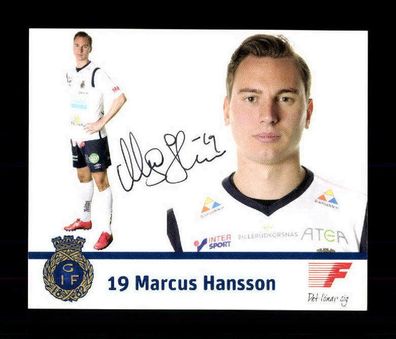 Marcus Hansson Autogrammkarte Gefle IF Original Signiert + A 218951