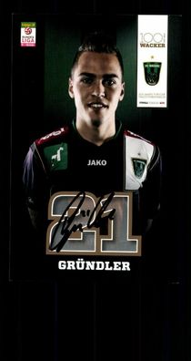 Alexander Gründler Autogrammkarte Wacker Innsbruck Original Signiert + G 34457