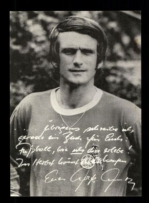 Wolfgang Overath Autogrammkarte 1 FC Köln 70er Jahre + A 219012