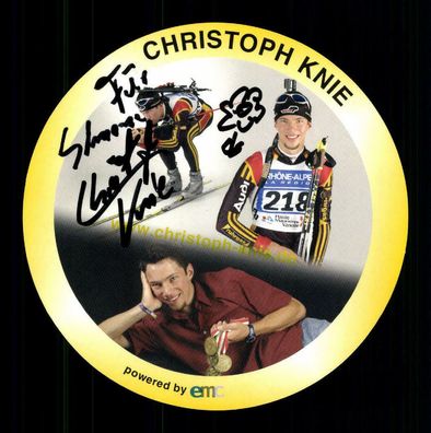 Christoph Knie Biathlon Autogrammkarte Original Signiert + A 217419