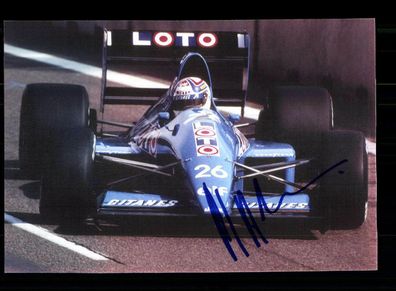 Philippe Alliot Formel 1 Fahrer 1984-1994 Foto Original Signiert + A 217504