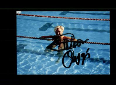 Simone Osygus Schwimmen Foto Original Signiert + A 217742