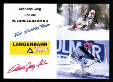 Michaela Gerg Ski Alpine Autogrammkarte Original Signiert + A 217815