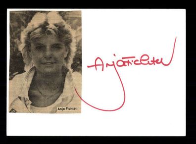 Anja Fichtel Fechten Original Signiert + A 218007