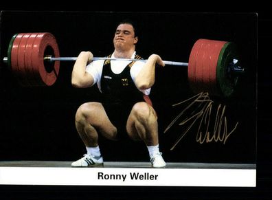 Ronny Weller Gewichtheben Autogrammkarte Original Signiert + A 218027