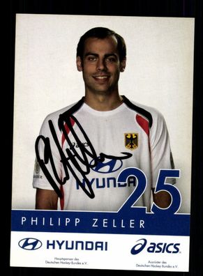 Philipp Zeller Autogrammkarte Hockey Nationalmannschaft Original Sign + A 218074