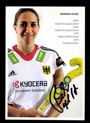 Barbara Vogel Autogrammkarte Hockey Nationalmannschaft Original Sign + A 218104