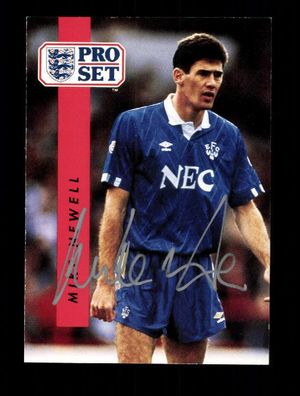 Mike Newell FC Everton Pro Set Card Original Signiert+ A 105949