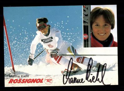 Marina Kiehl Autogrammkarte Original Signiert Skialpin + A 200949