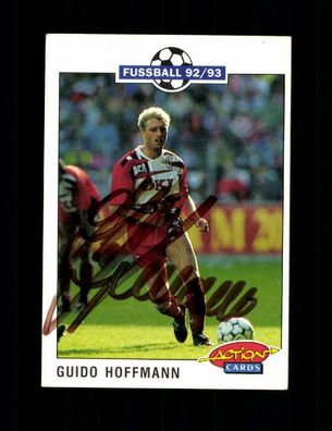 Guido Hoffmann 1 FC Kaiserslautern Panini Card 1992-93 Original Sign+ A 218740
