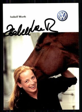 Isabell Werth Autogrammkarte Orginal Signiert Reiten + A 216393