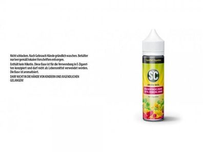 Vape Base - Drachenfrucht, Pannacotta, Erdbeere, Cookie 0mg/ ml 50ml