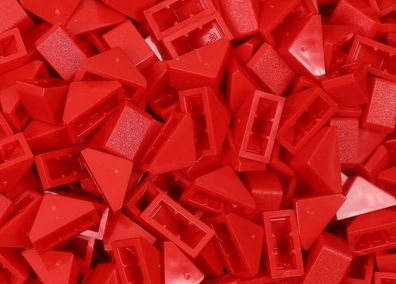 LEGO Nr- 4157124 Basic Dachstein 1X2 / 45° rot / 100 Stück