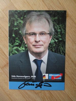 MdB AfD Politiker Udo Hemmelgarn - handsigniertes Autogramm!!!