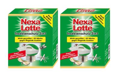 2 x NEXA LOTTE® Insekten-Stecker 3in1, 1 Set