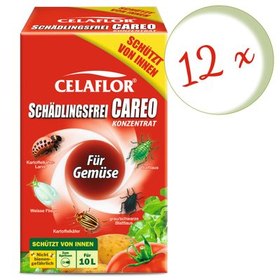 12 x Substral® Celaflor® Schädlingsfrei Careo® Konzentrat für Gemüse, 100 ml