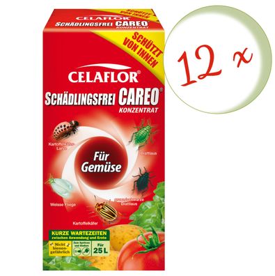 12 x Substral® Celaflor® Schädlingsfrei Careo® Konzentrat für Gemüse, 250 ml
