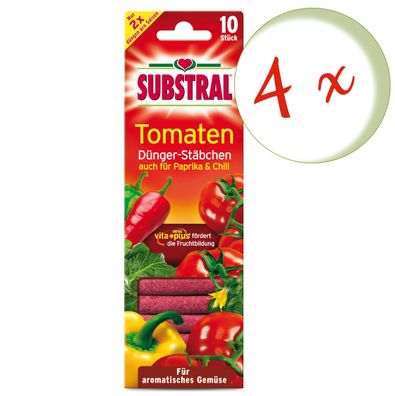 4 x Substral® Dünger-Stäbchen für Tomaten, 10 Stück