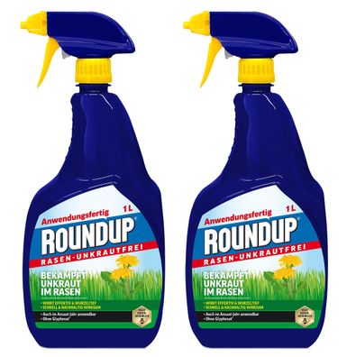 2 x Roundup® Rasen-Unkrautfrei AF, 1 Liter