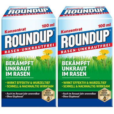 2 x Roundup® Rasen-Unkrautfrei, 100 ml