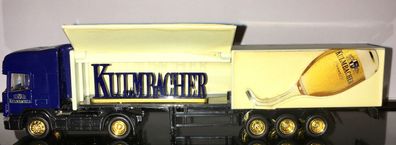 Werbetruck Kulmbacher, Scania 124L 420, blau, Auflieger aufklappbar, 19 cm