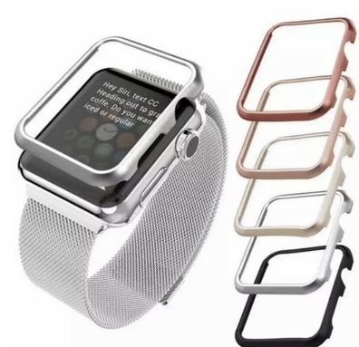 Für Apple Watch Schutz Alu Rahmen Series 1/2/3/4/5/6/7 SE Aluminium Hülle Bumper