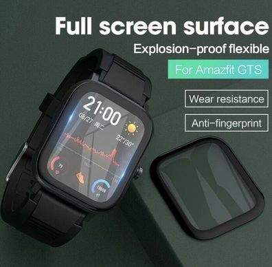Schutzglas Amazfit GTS 3D Schutzhülle 9 H Smart Watch Schutz Glas
