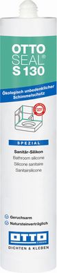 Ottoseal S130 Fliesen und Naturstein Silicon 310 ml Sanitär-Silicon Für Bad und WC