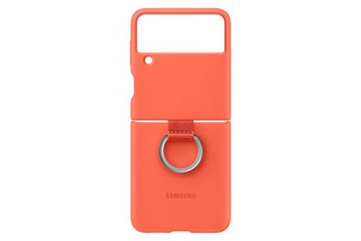 Samsung Silicone Cover with Ring für für Galaxy Z Flip3, Coral