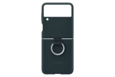 Samsung Silicone Cover with Ring für Galaxy Z Flip3, Green