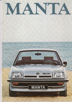 Opel Manta, Prospekt mit Preisliste
