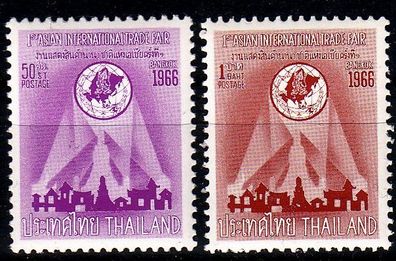 Thailand [1966] MiNr 0466-67 ( * */ mnh )
