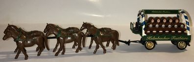 Kulmbacher Festbiere, Kutsche mit Bierfässer gezogen von 6 Pferden, 23 cm