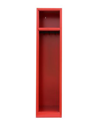 Lüllmann® Feuerwehrschrank, 1 Abteil, 1800 x 415 x 500 mm, feuerrot