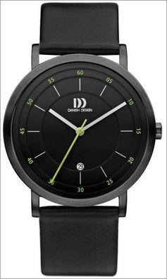 Danish Design Herren Analog Quarz Uhr mit Leder Armband 3314528