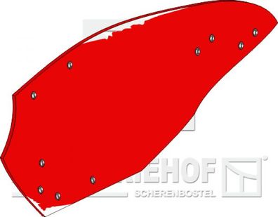 33.0049.3 Streichblech-Hinterteil - 14“ - 18“ - links zum Pflugkörper 3 (Kvernel