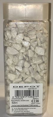 Deko Perlmut-Steine weiß-creme, 30-50 mm, 605 ml