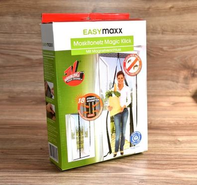 Tür Moskitonetz 90x210 Magnetverschluss Magic Klick Insekten/ -Fliegenschutz NEU