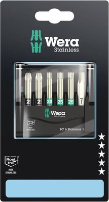 Wera Bit-Check 6 Stainless 1 SB, 6-teilig 05073634001