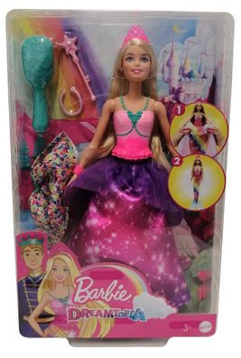 Mattel Barbie GTF92 blonde Barbie Regenbogenprinzessin verwandelbar in Meerjungf