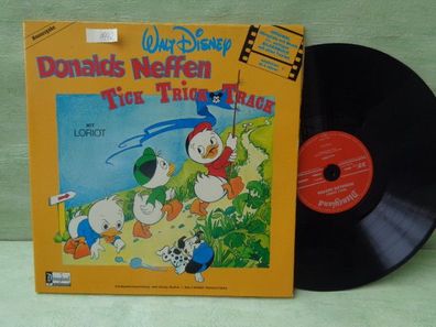 LP Disneyland Walt Disney Donalds Neffen Tick Trick Track Erzähler Loriot Tonbuch