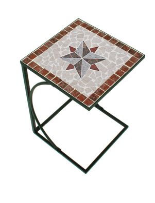 Beistelltisch Amarillo Garten Gartentisch Outdoor Esstisch Tisch Möbel Mosaik