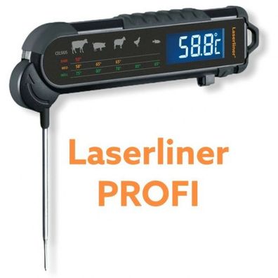 Laserliner Grillthermometer ThermoMaitre Gourmet PROFI Thermometer 082.029A