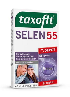 taxofit® Selen 55 Depot 5x40 Mini Tabletten Schilddrüse Immunsystem 11111984