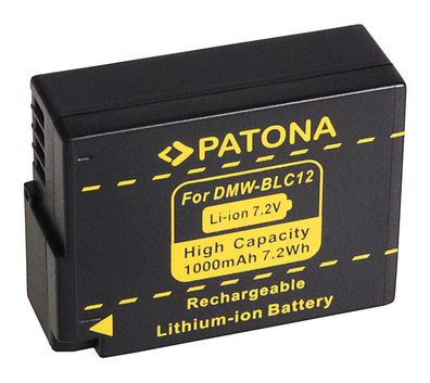 Ersatzakku - für Panasonic DMW-BLC12 - 7,2 Volt 1000mAh Li-Ion
