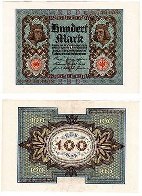 100 Mark Banknote Deutsches Reich 1.11.1920 Rosenberg Nr.67 b (107231)