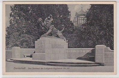 65762 Ak Darmstadt das Denkmal des Leibgarde Regiments Nr.115, um 1925