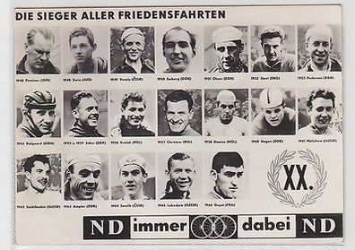 65946 Ak Die Sieger aller Friedensfahrten / DDR Radsport 1967
